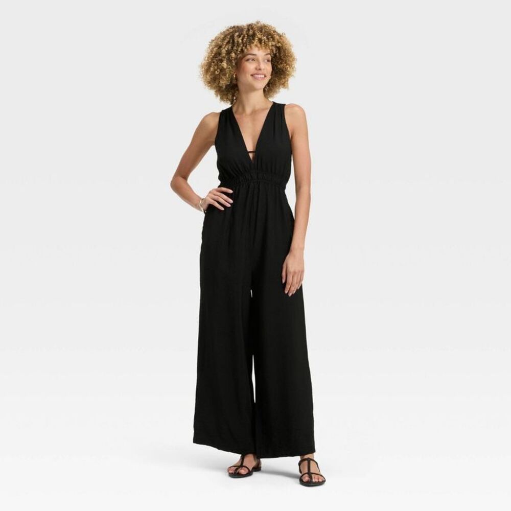 a new day Black Wide-Leg Jumpsuit